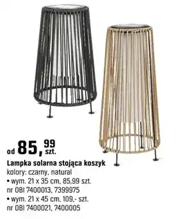 OBI Lampka solarna stojąca koszyk oferta