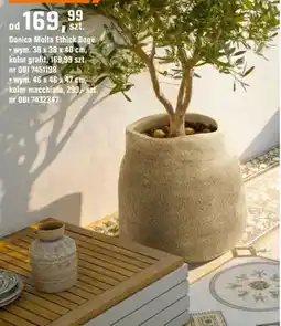 OBI Doniczka Molta Ethick Boge wym. 46 x 46 x 47 cm kolor macchiato oferta