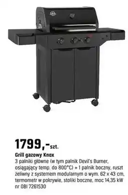 OBI Grill gazowy Knox oferta