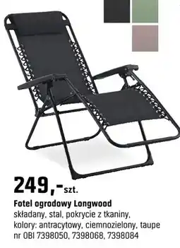 OBI Fotel ogrodowy Longwood oferta
