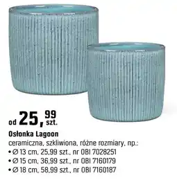 OBI Osłonka Lagoon ceramiczna, szkliwiona, różne rozmiary oferta