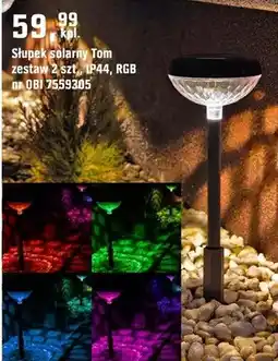 OBI Słupek solarny Tom zestaw 2 szt., IP44, RGB oferta