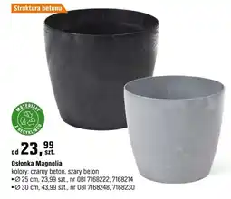 OBI Osłonka Magnolia szary beton 30cm oferta