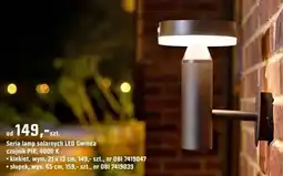 OBI Seria lamp solarnych LED Gwinea czujnik PIR, 4000 K oferta