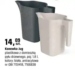 OBI Konewka Jug plastikowa z domieszką pyłu drewnnego oferta