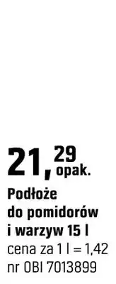 OBI Podłoże do pomidorów i warzyw oferta