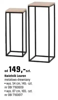 OBI Kwietnik Louren metalowo-drewniany 85cm oferta