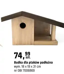 OBI Budka dla ptaków podłużna oferta