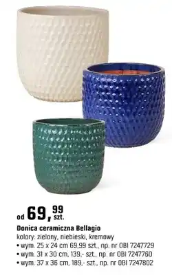 OBI Doniczka ceramiczna Bellagio oferta
