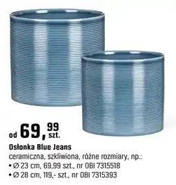 OBI Osłonka Blue Jeans ceramiczna, szkliwiona, różne rozmiary oferta