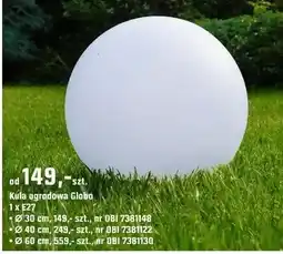 OBI Kula ogrodowa Globo 1xE27 ∅60cm oferta