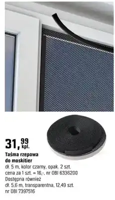 OBI Taśma rzepowa do moskitier oferta