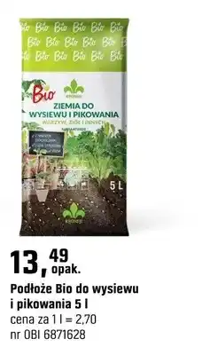 OBI Podłoże Bio do wysiewu i pikowania oferta