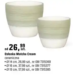 OBI Osłonka Matcha Cream ceramiczna oferta