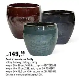 OBI Donice ceramiczne Portly oferta