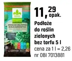 OBI Podłoże do roślin zielonych bez torfu oferta