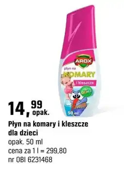 OBI Płyn na komary i kleszcze dla dzieci oferta