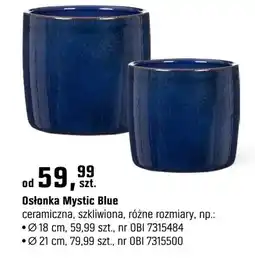 OBI Osłonka Mystic Blue ceramiczna, szkliwiona, różne rozmiary oferta