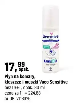 OBI Płyn na komary, kleszcze i meszki Vaco Sensitive bez DEET oferta