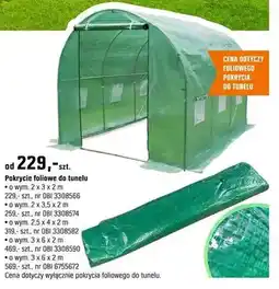 OBI Pokrycie foliowe do tunelu 3x6x2m oferta