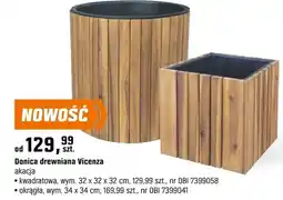 OBI Donice drewniana Vicenza oferta