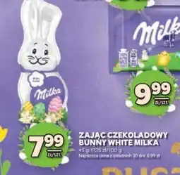 Stokrotka Market ZAJAC CZEKOLADOWY BUNNY WHITE MILKA oferta