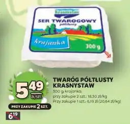 Stokrotka Market TWARÓG PÓŁTŁUSTY KRASNYSTAW oferta