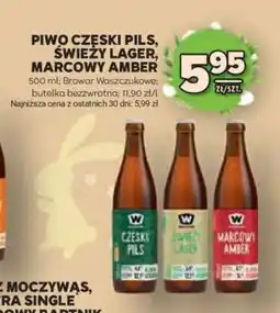 Stokrotka Market Piwo Czeski Pils, Świeży Lager, Marcowy Amber oferta