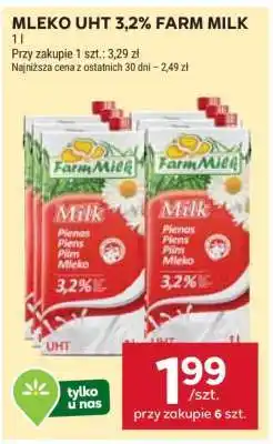 Stokrotka Market MLEKO UHT 3,2% FARM MILK oferta