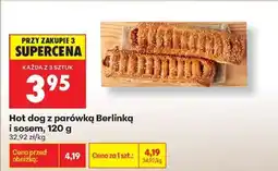 Biedronka Hot dog z parówką Berlinką i sosem , 120 g oferta
