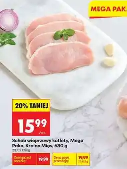 Biedronka Schab wieprzowy kotlety, Mega Paka, Kraina Mięs, 680 g oferta