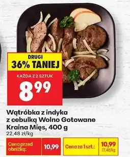 Biedronka Wątróbka z indyka z cebulką Wolno Gotowane Kraina Mięs 400 g oferta