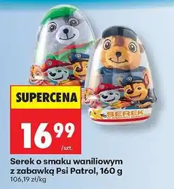 Biedronka Serek o smaku waniliowym z zabawką Psi Patrol , 160 g oferta