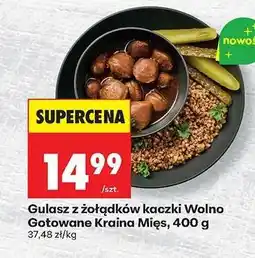 Biedronka Gulasz z żołądków kaczki Wolno Gotowane Kraina Mięs, 400 g oferta