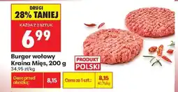 Biedronka Burger wołowy Kraina Mięs 200 g oferta