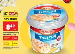 Biedronka Twaróg sernikowy PRÉSIDENT 1 kg oferta