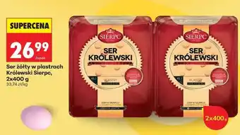 Biedronka Ser żółty w plastrach Królewski Sierpc, 2x400 g oferta