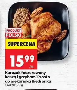Biedronka Kurczak faszerowany kaszą i grzybami Prosto do piekarnika Biedronka oferta