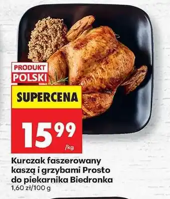 Biedronka Kurczak faszerowany kaszą i grzybami Prosto do piekarnika Biedronka oferta