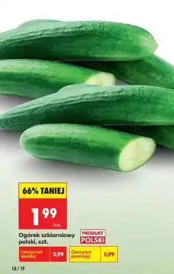 Biedronka Ogórek szklarniowy polski , szt oferta