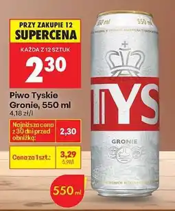 Biedronka Piwo Tyskie Gronie, 550 ml oferta