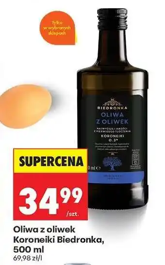 Biedronka Oliwa z oliwek Koroneiki Biedronka, 500 ml oferta