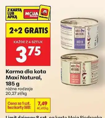 Biedronka Karma dla kota Maxi Natural , 185 g oferta