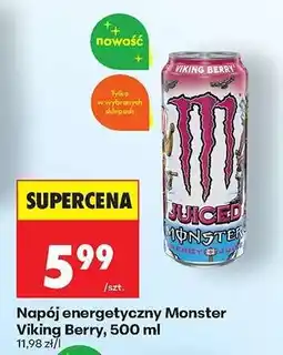 Biedronka Napój energetyczny Monster Viking Berry, 500 ml oferta