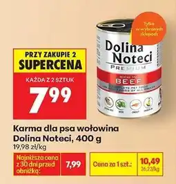 Biedronka Karma dla psa wołowina Dolina Noteci, 400 g oferta