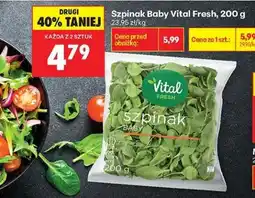 Biedronka Szpinak Baby Vital Fresh 200 g oferta