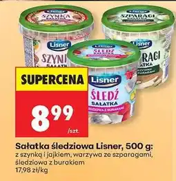 Biedronka Sałatka śledziowa Lisner, 500 g oferta