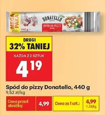 Biedronka Spód do pizzy Donatello , 440 g oferta