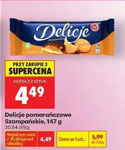 Biedronka Delicje pomarańczowe Szampańskie, 147 g oferta