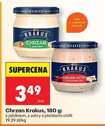 Biedronka Chrzan Krakus , 180 g oferta